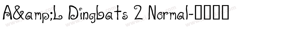 A&L Dingbats 2 Normal字体转换